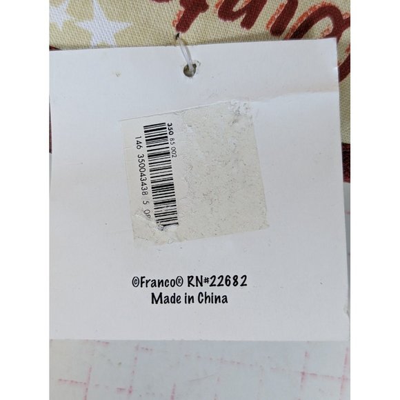 Vintage Franco Christmas Kitchen Towel Dishcloth Potholder Reindeer Sleigh Set - Picture 4 of 4